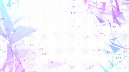 Futuristic Science technology plexus background connections and dots, digital data flow data. Plexus game sport abstract network business technology science Cyberpunk social networks business. Surface - Powered by Adobe