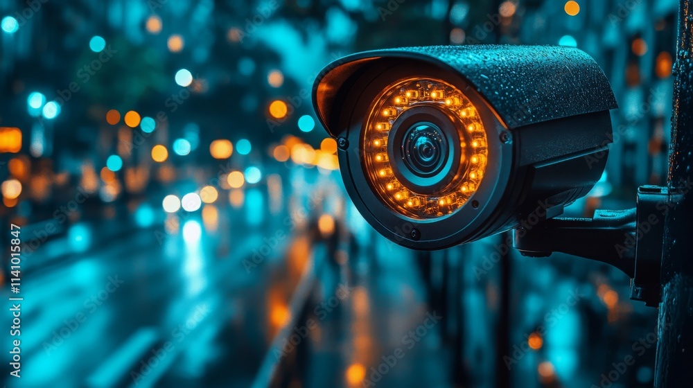 Poster exploring the impact of edge computing on surveillance technology in urban environments