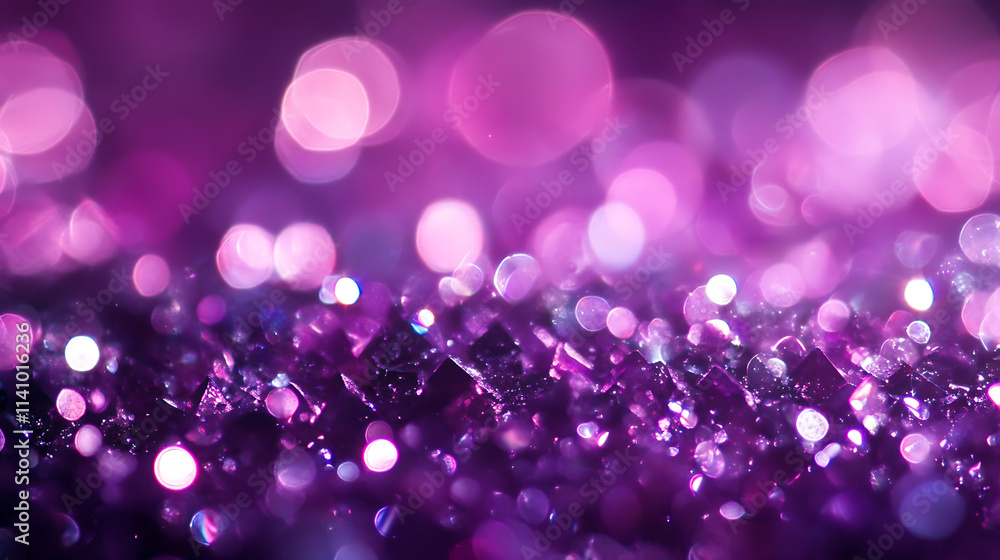 Poster purple light rays with sparkling background