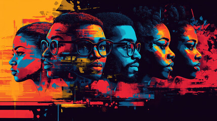 Black History Month Poster with Inspirational Text