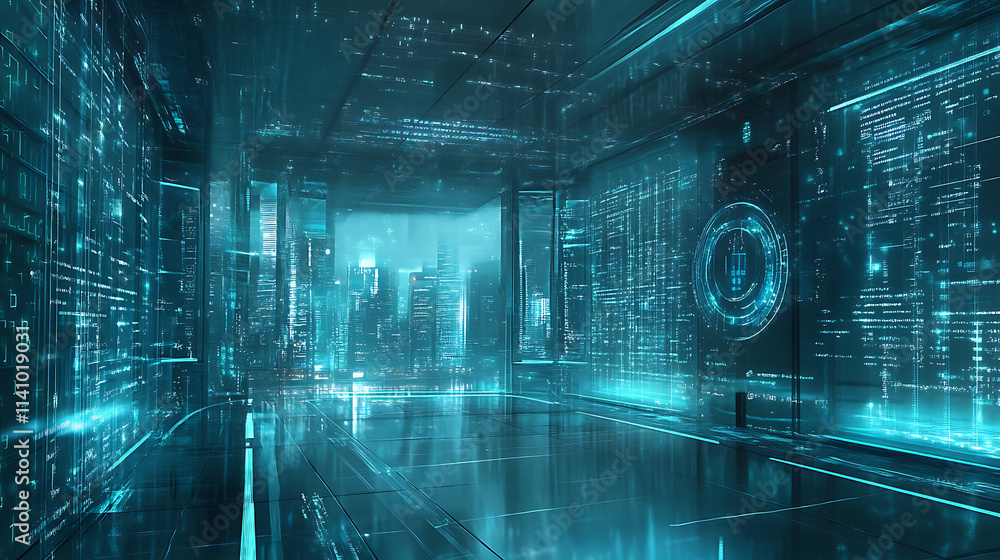 Poster it security concept background