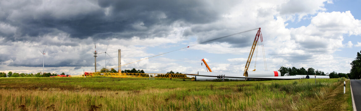 Windpark  Baustelle