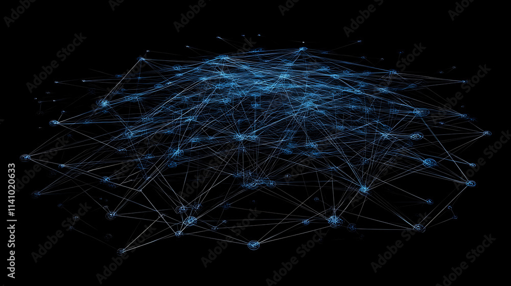 Leinwandbilder global business network and social media connections concept â€“ abstract design featuring a digital