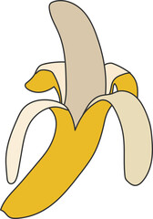 illustration of banana © MariaFernanda