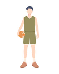 basketball player vector illustration