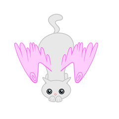 Element cats, fantasy cat with wings