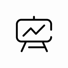 statistics presentation icon sign vector