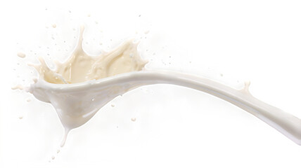 milk splash isolated on white