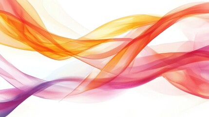 Fototapeta premium Fluid color waves abstract digital art vibrant motion modern design elegant flow aesthetic inspiration