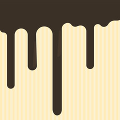 Chocolate flows smoothly over ice cream cones, crafting an endless dessert-themed pattern of sweet indulgence.