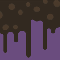 Ice cream cone features flowing chocolate, a seamlessly sweet dessert-inspired dripping pattern of joy.