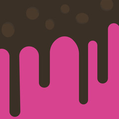 Chocolate cascades endlessly on cones, showcasing a continuous sweet pattern for dessert-inspired design.