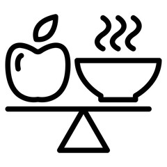 Balanced Diet Icon 