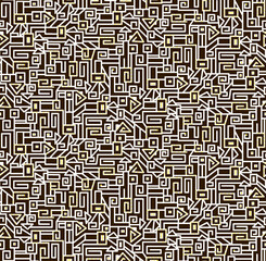 Neon Bloom Digital Abstract Allover Design Pattern