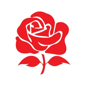 recommend clip art: Flower rose clip art design on plain white transparent isolated background for card, shirt, hoodie, sweatshirt, apparel, card, tag, mug, icon, poster or badge