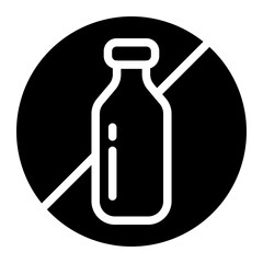 Alcohol free icon web design in vector