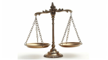 Symbol of justice displayed on a white background
