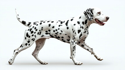 Dalmatian dog walking. (1)