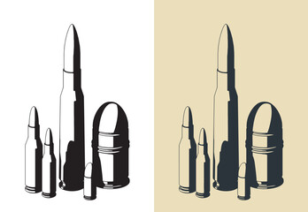 Bullets of various NATO calibers