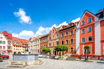 Altstadt von Kahla, Thüringen, Deutschland 