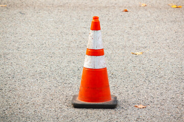 traffic cone on the road