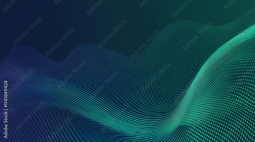 Poster dark green blue grainy gradient background noise texture backdrop web page header banner design