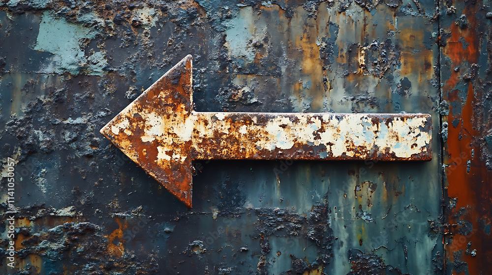 Aufkleber Digital arrow pointing forward