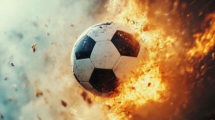 Abstract soccer ball explosion: capture the excitement of 2025 football fever