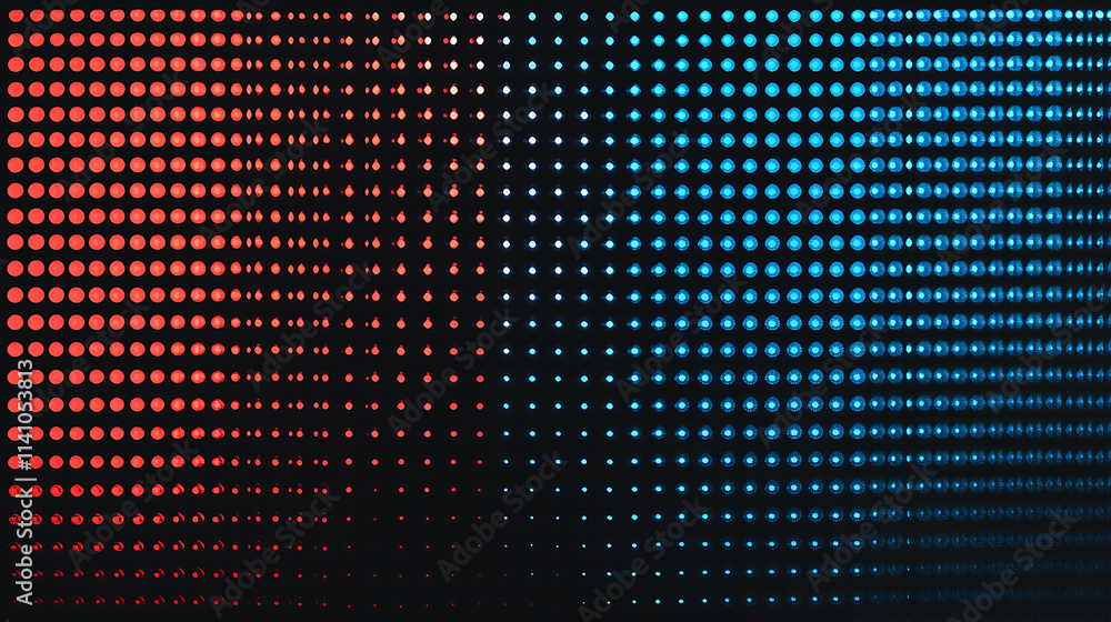 Poster Abstract blue technology background with binary code 1 and 0