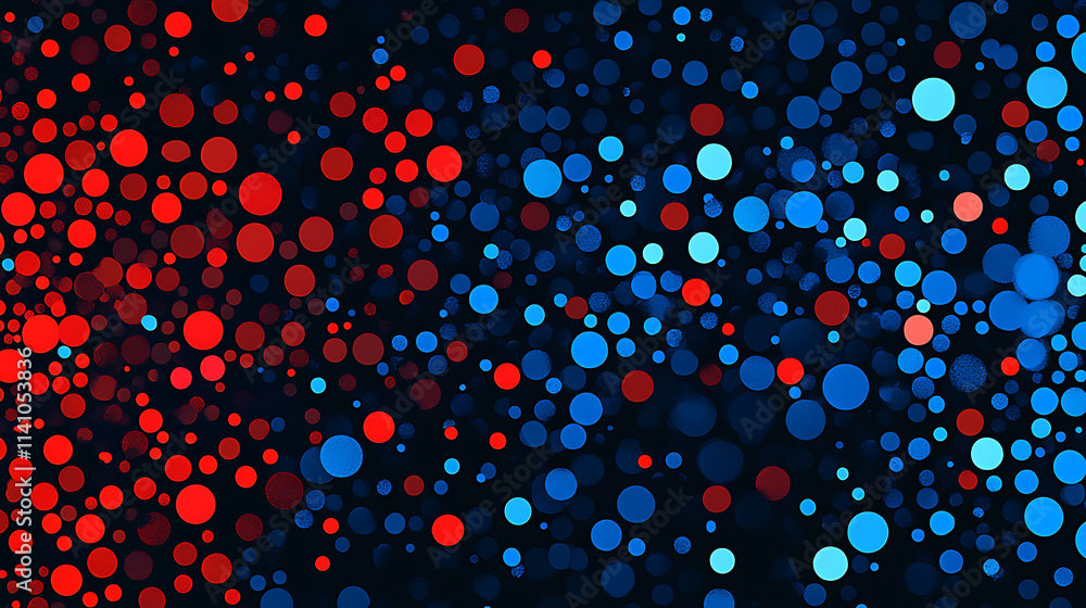 Poster abstract blue technology background with binary code 1 and 0
