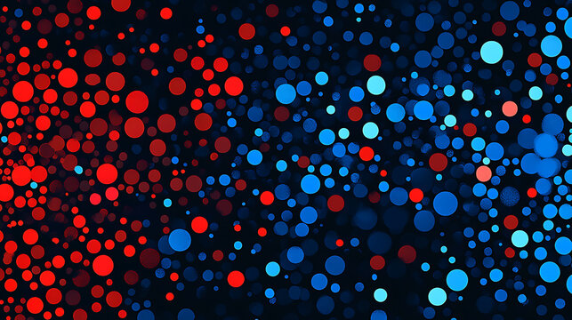 Abstract blue technology background with binary code 1 and 0