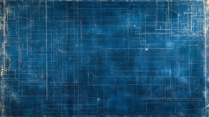 Obraz premium Blueprint drafting texture background, a blueprint-inspired paper texture