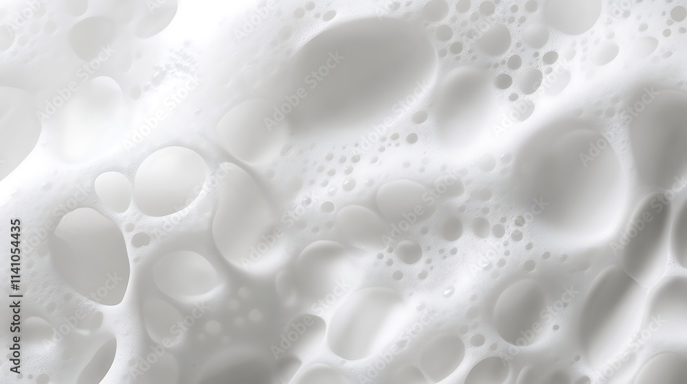 Aufkleber abstract white soap foam bubbles texture background