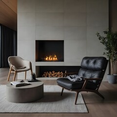 Minimalist Modern Fireplace