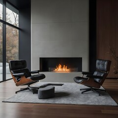 Minimalist Modern Fireplace