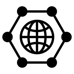 Hub network connection icon