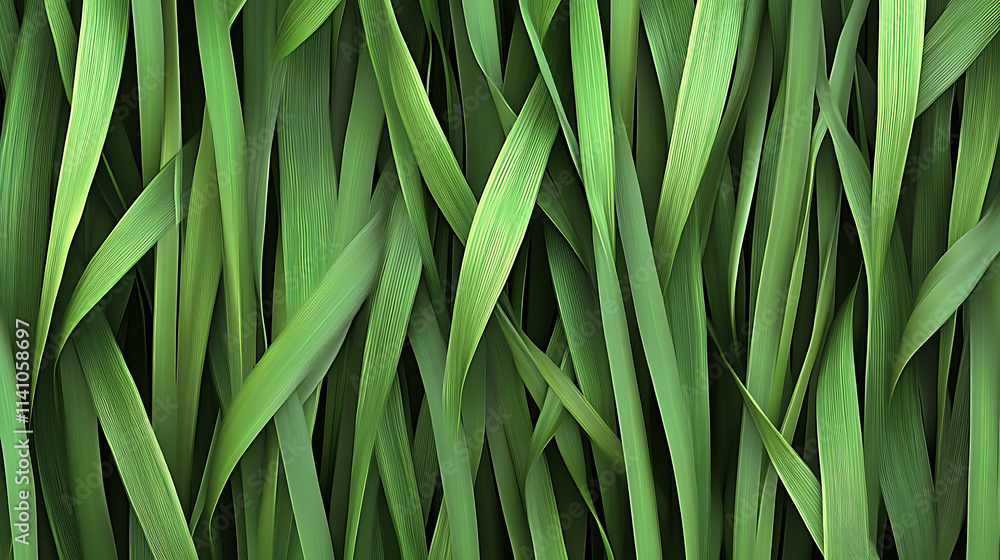 Poster artificial green grass texture seamless background