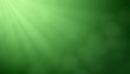 Fototapeta premium Green Abstract Background With Light Rays