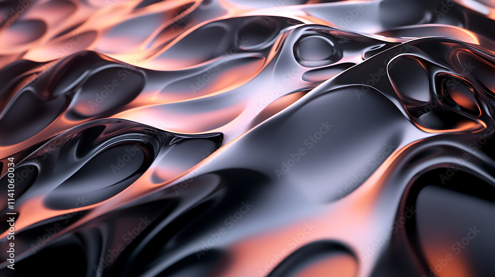 Poster Background shapes 3d render