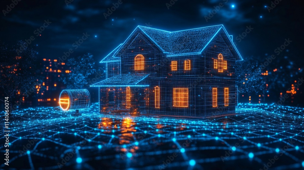 Poster exploring the impact of edge computing on smart home technology during a tech conference