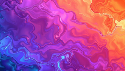 Abstract Swirling Vibrant Purple Orange Color Gradient