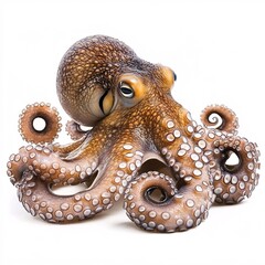 Obraz premium octopus isolated on white