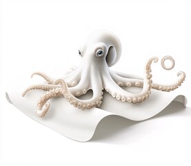Obraz premium octopus isolated on white