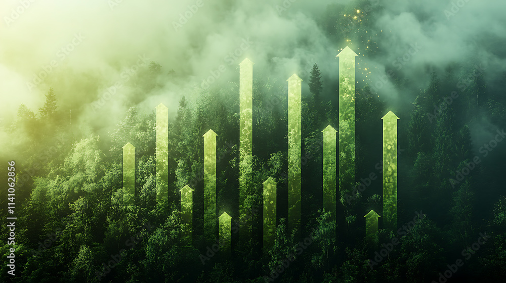 Poster a detailed ascending bar graph illustrating the growth of co2 emissions, emphasizing the importance 