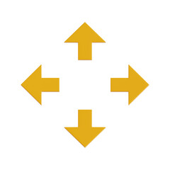 3D Icon of Move Tool. 3D Illustration of Graphic Design Tools. Creative Idea. UI Design. Art and Creativity