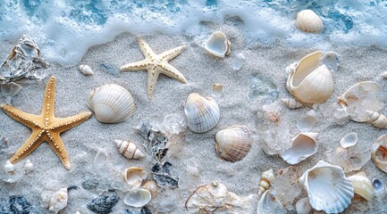starfish and shells