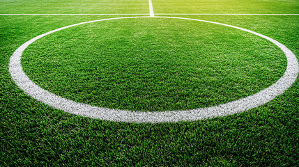Obraz premium A football pitch is the playing surface for the game of association football, its dimensions and markings are defined