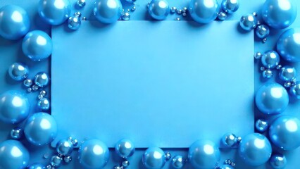 blank greeting card, blue colour 