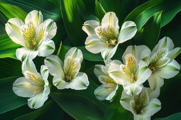 Obraz premium lily turquoise background image