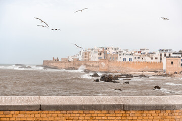 View on old city of Essaouira in Morocco